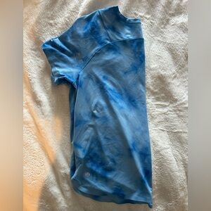 Lululemon Blue Tie-Dye Top